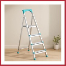 Bezos 3+1 Basamaklı Metal Merdiven 82 cm 120 kg Strsnl