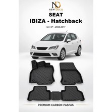 NewDeco Seat Ibiza Hatchback 6j / 6p 2008-2017 Araca Özel Premium 5d Karbon Havuzlu Oto Paspas