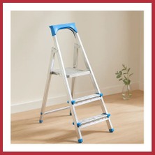 Bezos 2+1 Basamaklı Metal Merdiven 60 cm - 120 kg Strsnl