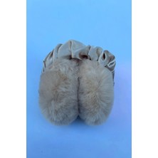 Karaaslan Gri Yumuşak Peluş Kışlık Kulaklık Kulak Koruyucu