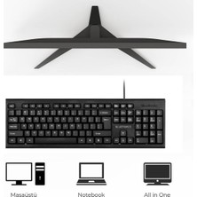 Str Store K-720 USB Kablolu Klavye Türkçe Q Siyah