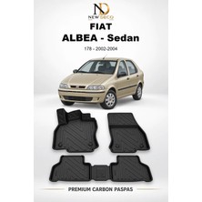 NewDeco Fiat Albea Sedan 178 2002-2004 Araca Özel Premium 5d Karbon Havuzlu Oto Paspas