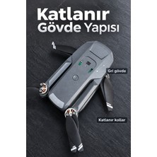 Teknodayım Teknocanmarketing Katlanabilir Kameralı Drone ve Ekranlı Uzaktan Kumanda Seti