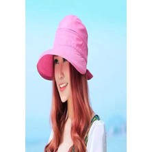 Karaaslan Pembe Fermuarlı Açılabilir Kadın Şapka