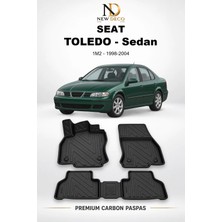 NewDeco Seat Toledo Sedan 1m2 1998-2004 Araca Özel Premium 5d Karbon Havuzlu Oto Paspas