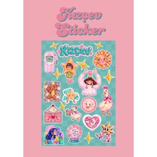 Kızçev Sticker Seti – Kız Neşesi Temalı Dekoratif Sticker Paketi