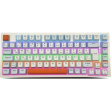 T-Dagger T-TGK326WBO, Megatre, USB Kablolu, Türkçe Q,  Rainbow Backlight, Red Mekanik Switch, 82 T