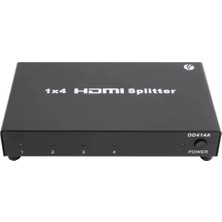 Vcom DD414A 1 Giriş 4 Çıkış HDMI Splitter 3D Destekli Görüntü Çoklayıcı