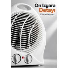 Hace Bazaar Devrilme Emniyetli 3 Kademe Ayarlı Fanlı Isıtıcı -Hcb