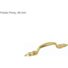 Hafele Akslı Kulp, Häfele Glorya, Zamak Parlak Pirinç, 96 mm