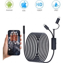 Reytek HK-318 Ios Iphone, Ipad, Android Uyumlu Endoskop Yılan Kamera 10 Metre