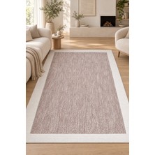 Ela Home Soho Vizon Ekru Sisal Görünümlü Modern Halı Robot Süpürge Uyumlu Kolay Temizlenebilir Mutfak Oturma