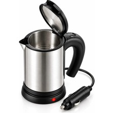 Pratik Paslanmaz Çelik 12V Araç Su Isıtıcı Kettle