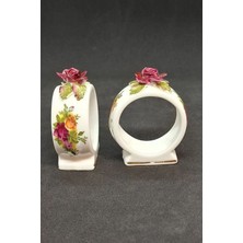 Royal Albert Old Country Roses Bone China Kahve Yanı Aksesuarı 2 Adet