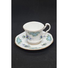 Royal Windsor Turkuaz Desenli Fine Bone China Kahve Fincanı 120 ml