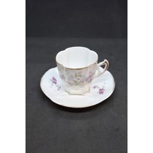 Limoges Demitasse Pembe Güllü Kahve Fincanı 100 ml