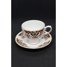 Abbetc Colclough Royale Ingiliz Porselen Vintage Kahve Fincanı 2 Parça 180 ml