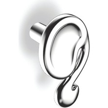 Hafele Düğme Kulp, Häfele Angelo Jr, Zamak Parlak Krom, 45X25 mm