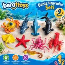 Berat Toys Berattoys Istakoz Yengeç Köpek Balığı Yunus Deniz Canlıları Hayvan Seti 11 Parça