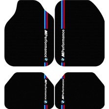 BigArts Home Bmw M Performance Dekor Oto Paspas Takımı Tüm Modellere Uyumlu Makinede Yıkanabilir Universal Kalıp