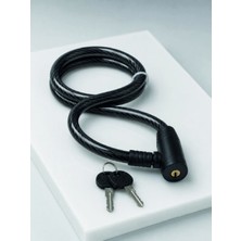 Teknodayım Bisiklet ve Scooter Kilidi 12 mm Çelik Halat 80 cm 2 Anahtarlı