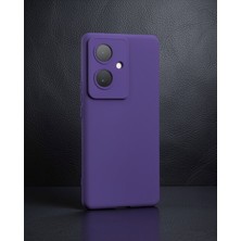 Teknodayım Vivo V29 Lite Kılıf Nano Içi Kadife Silikon - Mor