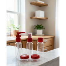 Teknodayım 5'li Seyahat Boy Kozmetik Şişe Seti 30 ml UCZZZ5LİSEYAHATŞİŞESİBORDO