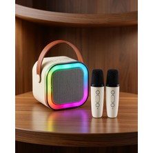 Tekno Ucuz 2 Mikrofonlu Kablosuz Karaoke Hoparlör UCZZZ2MİKROFONLUSPEAKER-5