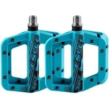 Gümrük Bey Enlee Xr Çivili Rulmanlı Platform Bisiklet Pedalı Kaymaz Naylon Fiber Mtb Turkuaz