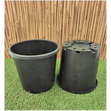 Bomii Asenya Üretim Saksısı 5 Adet 3,7 L 18X18 cm Plastik Saksı Siyah Üretim Saksı Bitki Saksısı