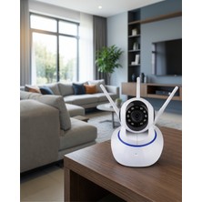 Teknodayım Akıllı Ip Kamera 3.0mp Full Hd Gece Görüşlü Hareket Sensörlü