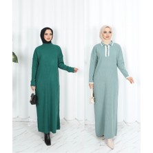 Nisum Moda 2 Li Triko Elbise Set