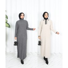 Nisum Moda 2 Li Triko Elbise Set