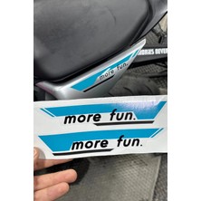 Banxtre Cfmoto SR250 Uyumlu Mavi Renk Arka Kuyruk Orijinal Sticker (Sağ ve Sol)