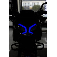 Banxtre Tvs Raider Gündüz Ledi Uyumlu Tekli Sol Mavi Far Filmi Sticker Etiket