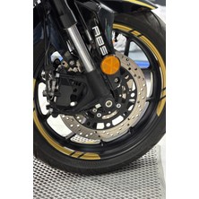 Banxtre Motosiklet Jantı Için Universal Tüm Motorlara Uyumlu Mat Gold Renk Jant Şeridi (8 Parça)