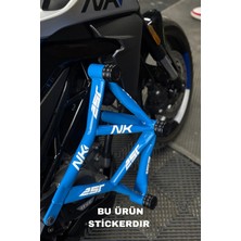 Banxtre Cfmoto NK250 Uyumlu Demir Stickerları Koruma Demiri Stickerları (9 Adet Nk 9 Adet 250)