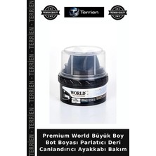 Terrien Premium World Büyük Boy Bot Boyası Parlatıcı Deri Canlandırıcı Ayakkabı Bakım