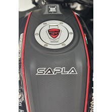 Banxtre Motor ve Kask Için Siyah Beyaz Sapla Sticker Etiket (12CM)