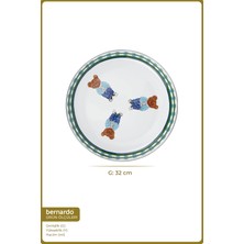 Bernardo Harmony Emaye Servis Tabağı 32 cm