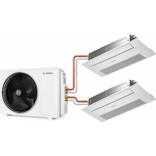 Bosch Multi Tek Yön Kaset Tipi Klima 21000 Btu Dış 9+9 Btu Iç Ünite 1+2 Sistem