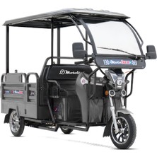 Motolüx Motolux Fayton 8100 Ruflu 3 Tekerli Elektrikli Motosiklet Gri