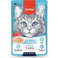 Wanpy Stew Pouch Ton Balıklı Yaş Kedi Maması 70 gr