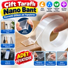 Eseno Select Çift Taraflı Nano Bant Kuvvetli Silikon Jel Yapıştırıcı (Adet Fiyatıdır)