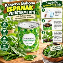 Eseno Select Konserve Bahçem Evde Konservede Kolay Ispanak Yetiştirme Kiti