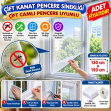 Eseno Select Tüm Cam Pencere Kapılara Uyumlu Çift Kanat Pencere Sinekliği (Adet Fiyatıdır)