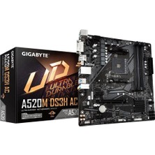 Gigabyte Gıgabyte A520M DS3H Ac 4733MHZ Oc Ddr4 Am4