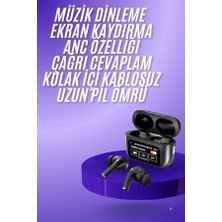 Hace Bazaar Yeni Nesil Anc Özellikli Çağrı Cevaplayan Dokunmatik Ekranlı Bluetooth Kulaklık Siyah Yeni Nesil