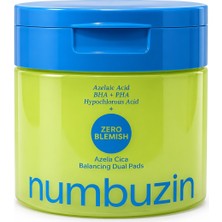Numbuzin No.0 Zero Blemish Azela Cica Balancing Dual Pads 60 Adet 210 ml
