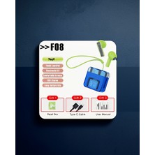 Teknodayım F08 Dijital Şarj Göstergeli Tws Bluetooth Kulaklık - Yeşil